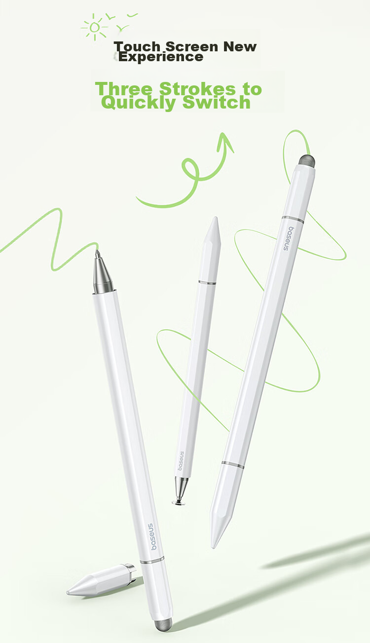 BASEUS Capacitive Stylus, Touchscreen Pen, Writing Pen, Switch Tablet Pen, Magnetic Phone Compatible, Suitable for 2026 IPad, Apple, Huawei, Xiaomi, Honor, Apple Pencil 4