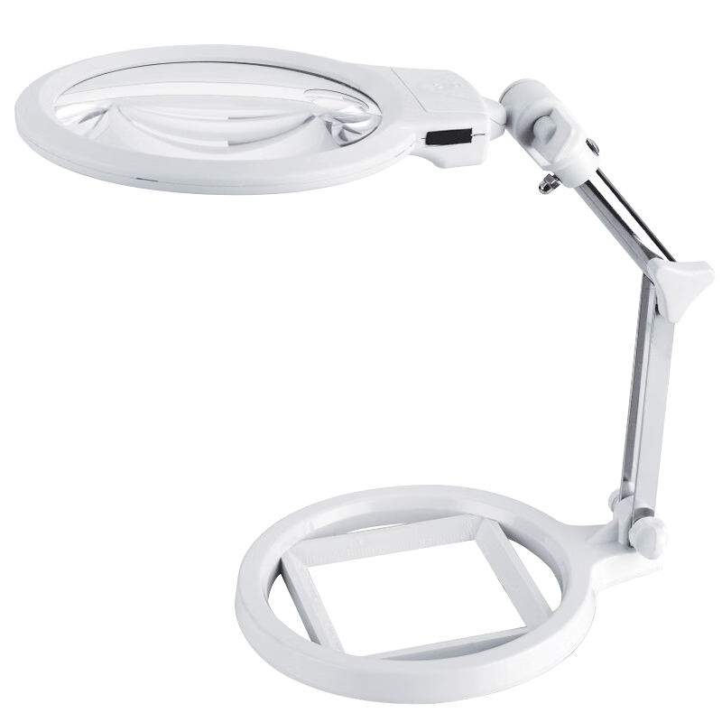 MIXOUT Desktop Magnifying Glass, Foldable, High-Definition with LED Light, for Reading, Repairing, Engraving, Illumination, Magnifier MXT06