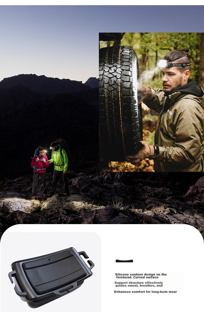 LED LENSER German High-Intensity Headlamp HF8R, Ultra-Bright Black Technology, Intelligent Sensor, Long Battery Life, Outdoor Fishing 13