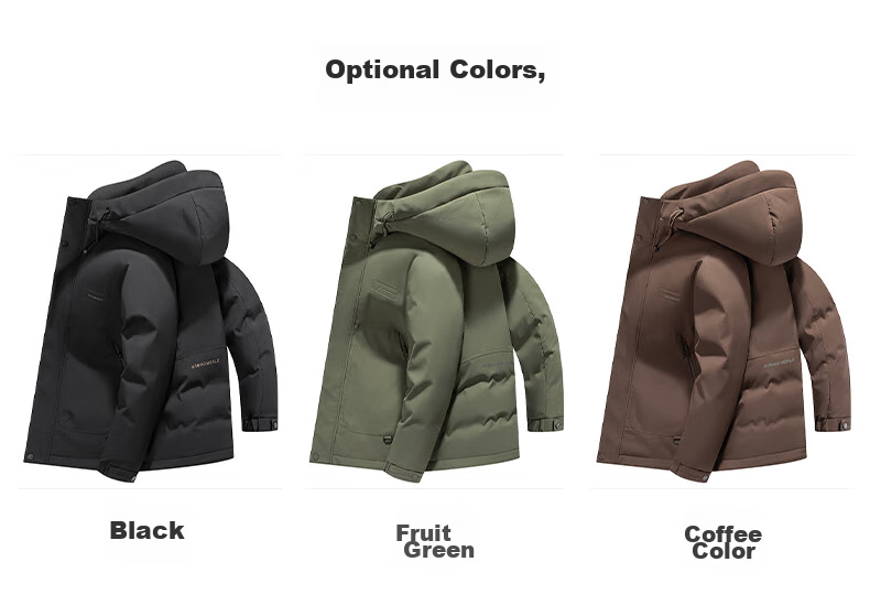 YAYA Men's down Jacket, Short Hooded Style, Thick Warm Coat for Young People, New Winter Outdoor Casual Workwear Jacket 24076 7