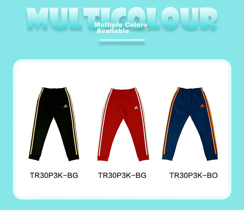 Adidas Children's Pants, Autumn Outdoor Casual Sports Trousers, Windproof Joggers, Red/white, Size 116 4