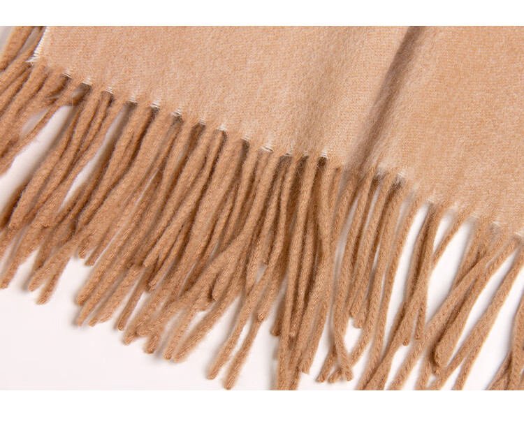 Hengyuanxiang 100% Pure Cashmere Double-Sided Shawl, Women's Scarf, Office Air Conditioning Wrap, Birthday And National Day Gift Box 8