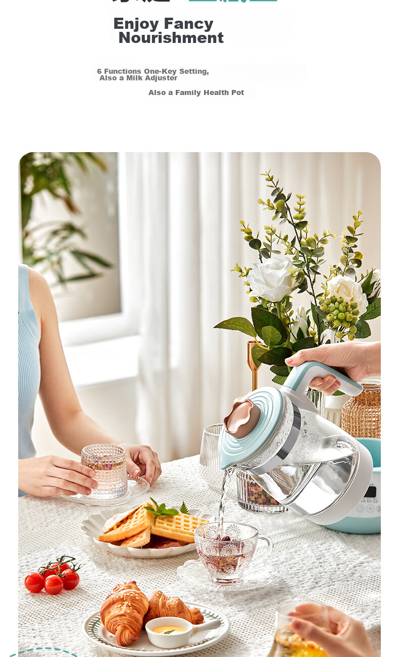 Midea Constant Temperature Kettle, Baby Formula Maker, Electric Water Boiler for Milk Preparation, Health Pot with Temperature Control, 1.3L Capacity 12