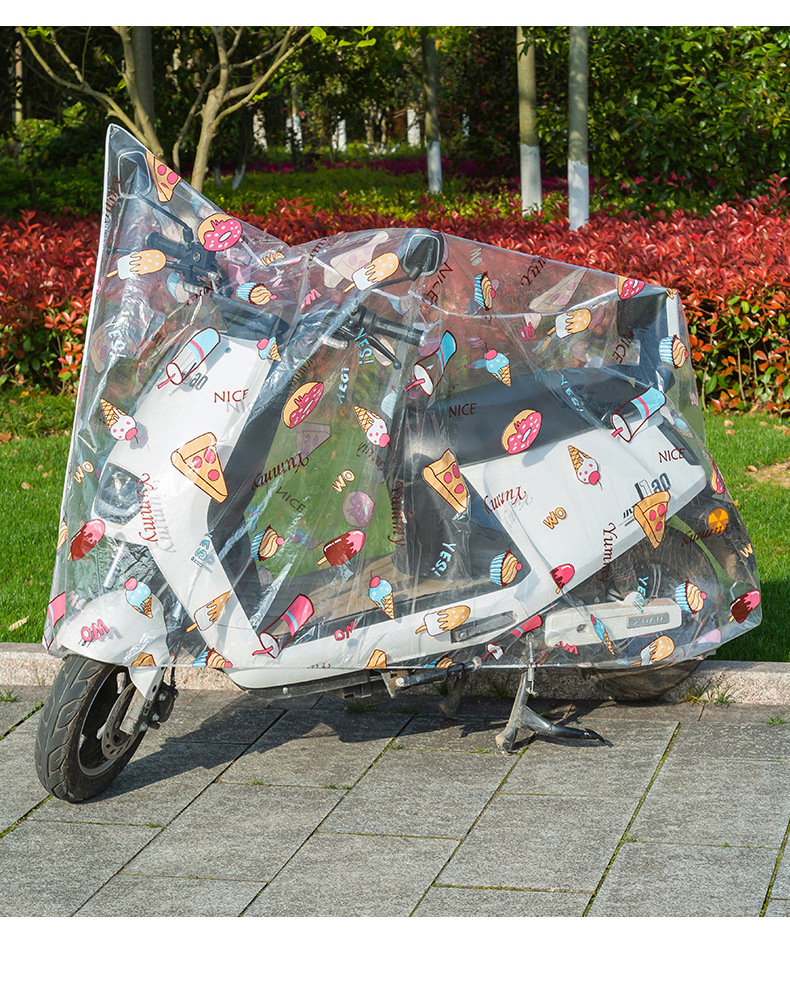 Shaguo Electric Bicycle Rain Cover, Full Coverage, Transparent, Waterproof, Sun-Resistant, Universal for Motorcycles And Bicycles, No.9 Yadi Car Cover 9