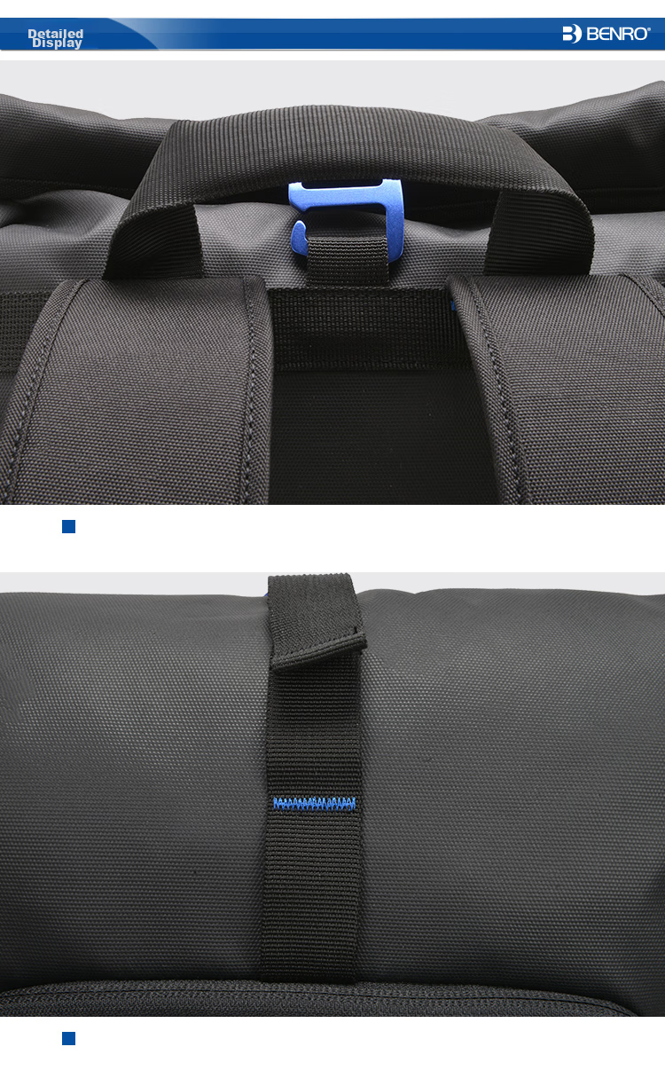 Benro Explorer LN Professional Outdoor Backpack for Photography, Mirrorless And DSLR Camera Bags, Lightweight Travel Storage Protection Portable Multifunctional One-Body Three-Lens Upper And Lower Layer Backpack 12