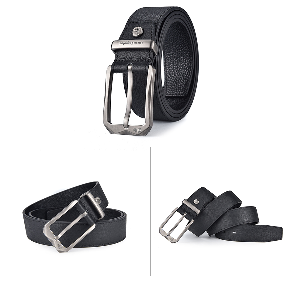 Hush Puppies Men's Belt with Pin Buckle, Classic Retro Trendy Casual Versatile Youth Waistband, Birthday Gift for Boyfriend 10