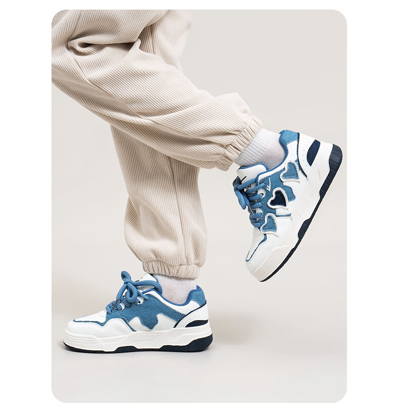 Huili Women's Sneakers, Versatile White Shoes, Trendy Thick-Soled Sports Shoes for Women-J716Z White/blue 35 2
