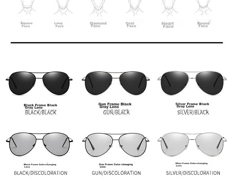 LESCA LUNETIER Day And Night Smart Polarized Sunglasses for Men with UV Protection And High Definition Lenses for Fishing, Driving, And General Use 12