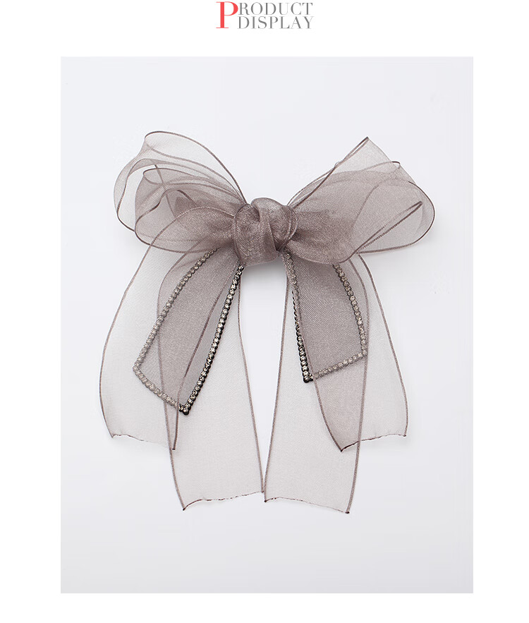 CHIMERA Korean Organza Bow Hair Clip, Ponytail Barrette, Half-Up Hairpin, Hair Accessory for Women, Mid-Autumn Festival Gift 15