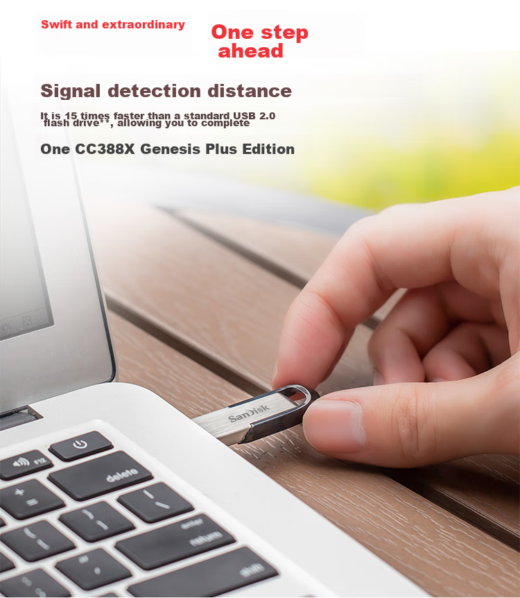 Sandisk 128GB USB Flash Drive CZ73, Secure Encryption, Data Recovery, for Study, Office Work And Bidding, Compact And Portable, Car-Mounted, High-Capacity Metal Flash Drive 4