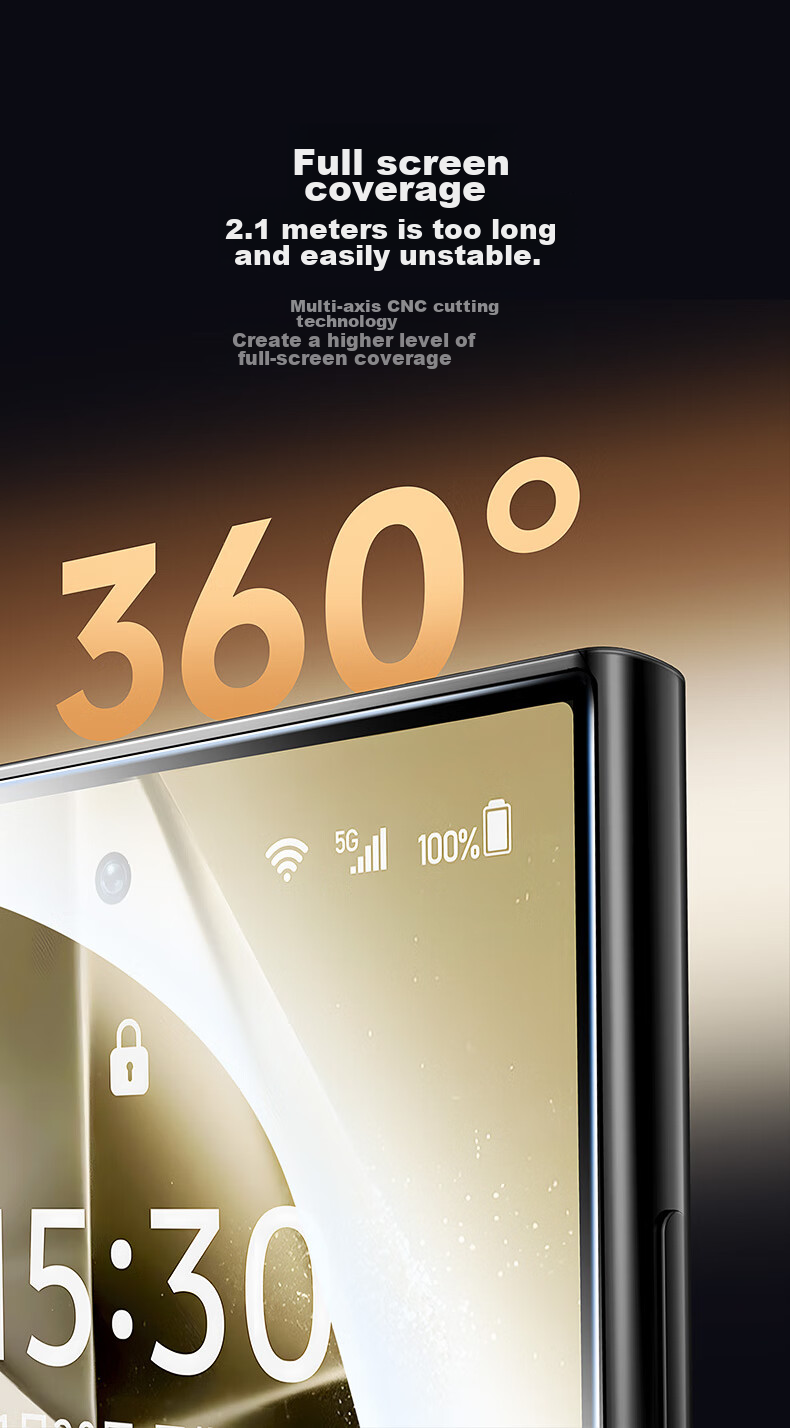 Mofajiang [High Definition Ultra Smooth] Tempered Glass Screen Protector for Samsung S25 Ultra S25U, HD Anti-Fingerprint, Ultra Smooth Full Coverage, Drop Resistant, Wear-Resistant Protective Film, 1  14