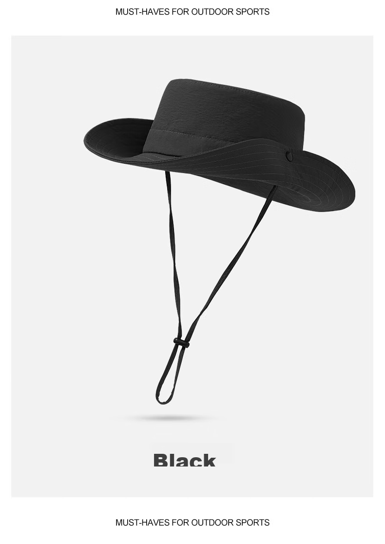 Pike Fishing Hat for Men And Women, Summer Lightweight Large Size Sun Protection Face-Covering Wide Brim Hat, Dark Gray 14