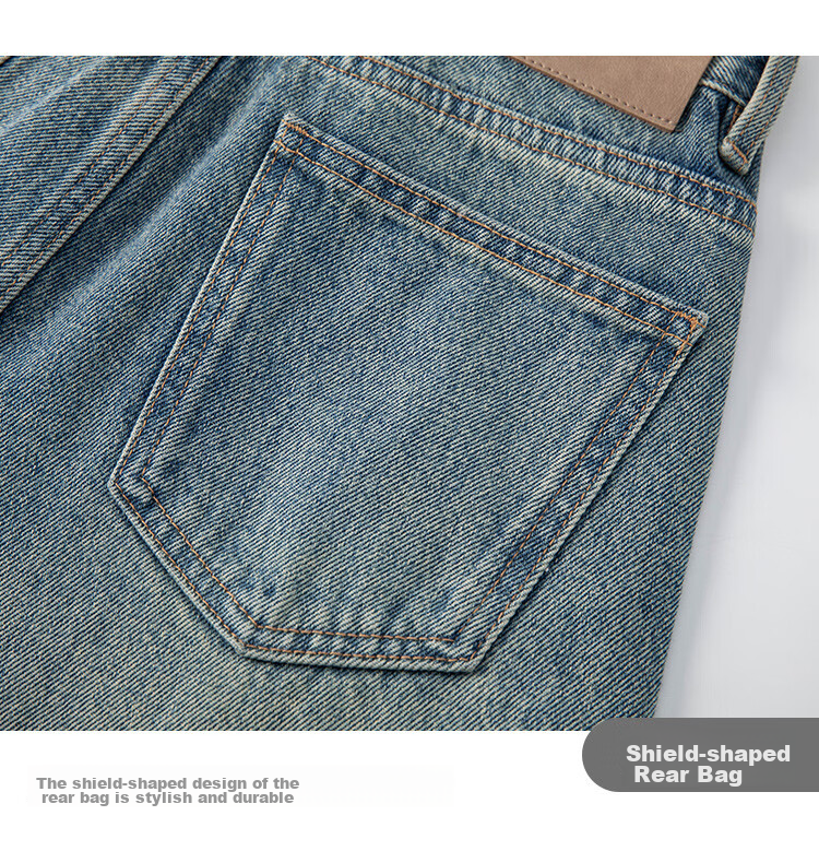 RAIN.CUN Light Gray Wide-Leg Pants for Petite Women, 2024 Autumn And Winter High-Waist Loose Casual Straight Jeans 14