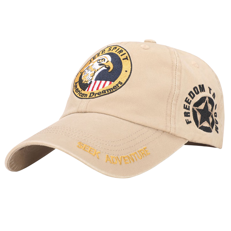 JEEP Men's Four-Season Baseball Cap Fashion Embroidered Duckbill Hat Unisex Casual Outdoor Sports Cap A0060