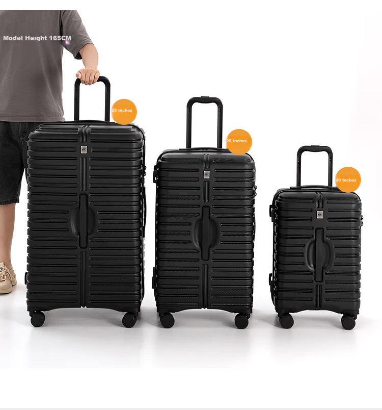 INTERNATIONAL TRAVELLER British Large Capacity Suitcase Trolley Case for Men Students, Thickened Travel Case for Women with Password Lock, 25 Inch 2691 Black 10