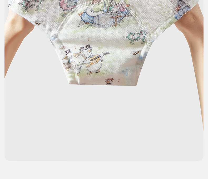EMXEE Potty Training Pants Unisex Baby Washable Diaper Pants Children's Underwear Toilet Training Bamboo Panda Size 90 27