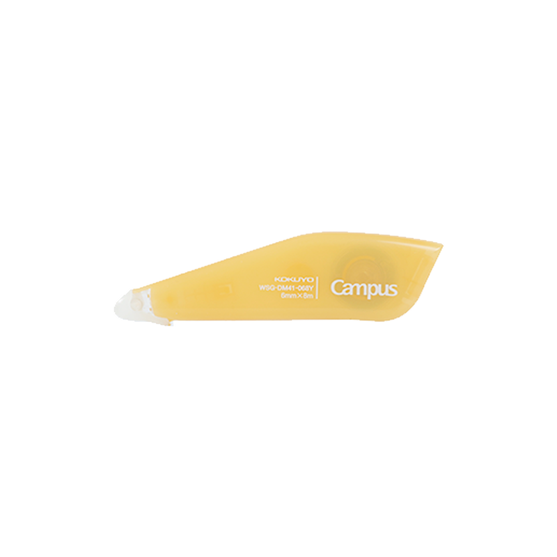 KOKUYO Campus Pen-Shaped Dot Glue Refillable Double-Sided Tape Creative Correction Tape Adhesive Yellow 1 Piece WSG-DM41