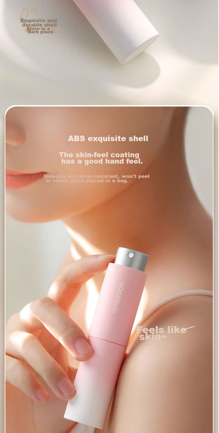 Goood Perfume Dispenser Bottle, High-End Portable 10ml Glass Refillable Travel Spray Pump Empty Bottle 6
