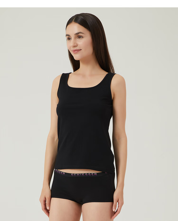 Schiesser Women's Camisole, Comfortable And Breathable Cotton Tank Top [2-Pack] 11