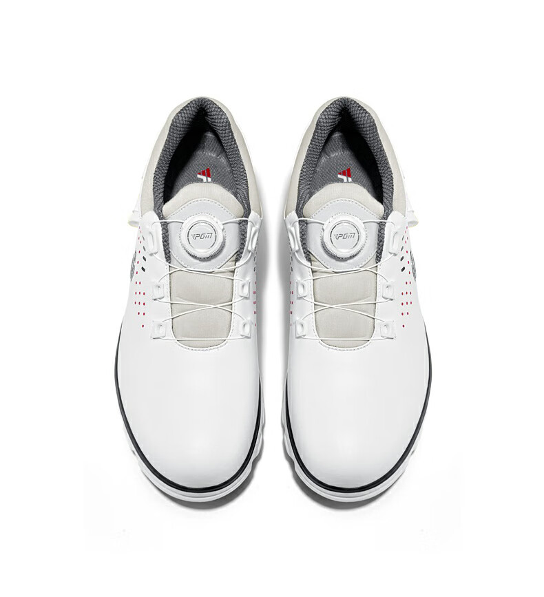 PGM Golf Shoes for Men, Comfortable Shock-Absorbing Sports Sneakers with Rotary Buckle Straps, Waterproof And Non-Slip, Size 42 16