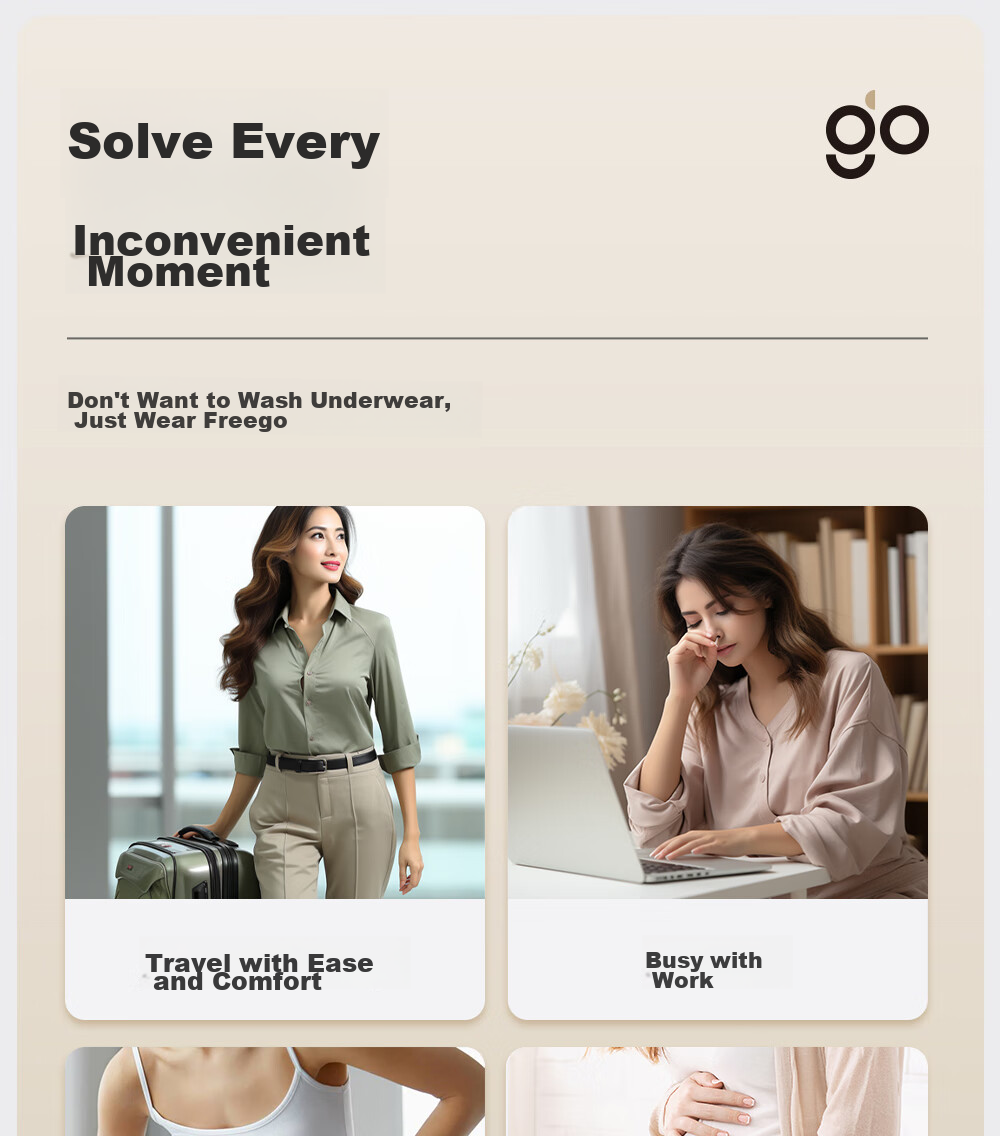 Freego Disposable Women's Underwear, Pure Cotton, Sterile, for Travel, Business Trips, Menstruation, Pregnant Women, Daily Disposable, No-Wash, Individually Wrapped, 30 Pieces, Size L 13