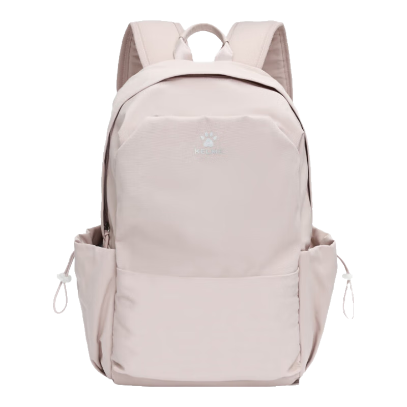 KELME Backpack Large Capacity Lightweight Outdoor Basketball Sports Travel College Student Schoolbag Light Pink One Size Fits All