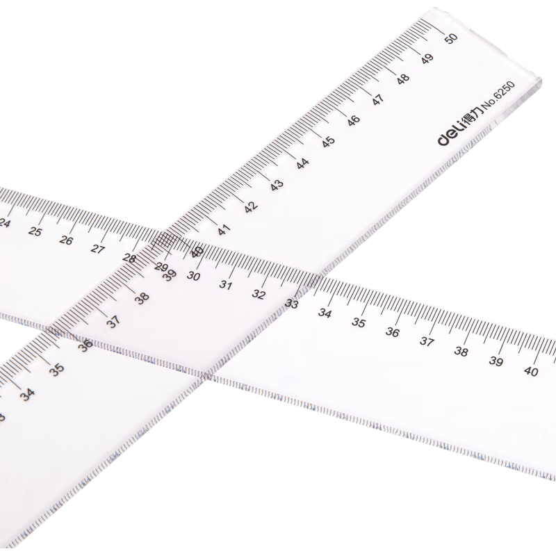 Deli (Deli) 50cm Office General Straight Ruler, Postgraduate Entrance Exam And College Entrance Exam Blessing Gift, High School Entrance Exam Measurement Drawing Ruler, Office Supplies, Ruler