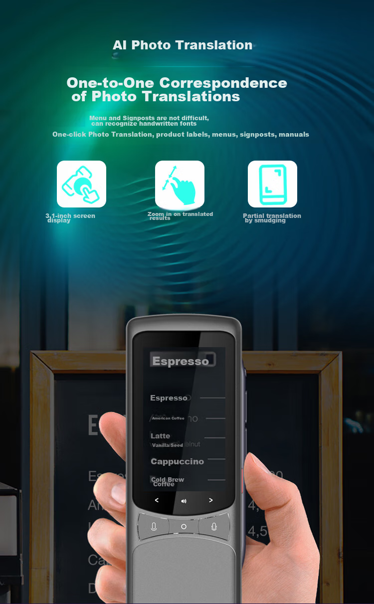 Zhiyoushuo Translation Device Z3 VSIM Five-Year International Data Plan Version, Real-Time Simultaneous Multi-Language Synchronous Translation for Overseas Travel, Portable Offline Photo And Audio Translation Tool for English, Japanese And Chinese 9