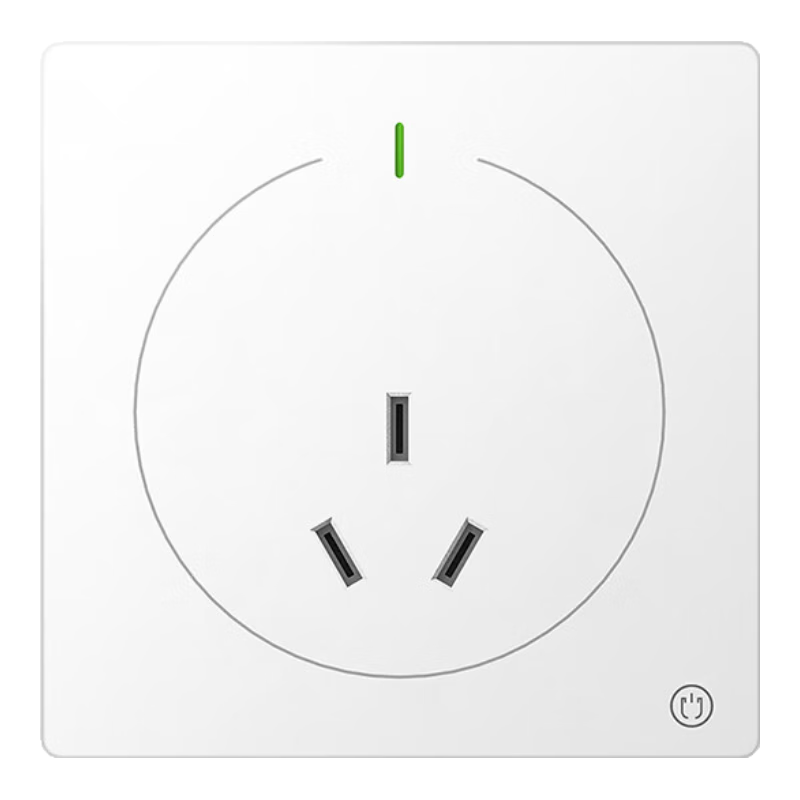 Juedian Waterproof Switch Socket, New National Standard 86-Type Panel, Concealed 16A Three-Hole Wall Plug, Specially for Water Heaters And Air Conditioners, International IP68 Grade, Matte Panda White