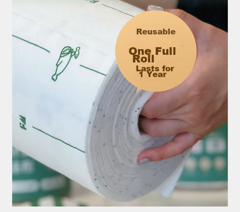 FUTURE MATTERS FM Tianzhufiber Weekly Disposable Cleaning Cloth, 28*28cm, 20 Sheets/roll, Absorbent, Oil-Absorbing, Antibacterial, Formaldehyde-Free, Fluorescent Agent-Free 10