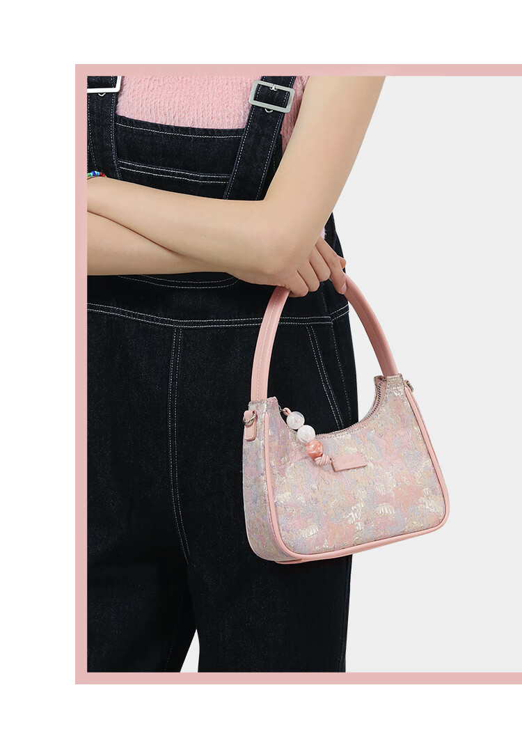 AILUXI New Lightweight Versatile Oil Painting Bag, Women's Niche Shoulder Underarm Hobo Bag, Crossbody Crescent Bag, Birthday Gift 13