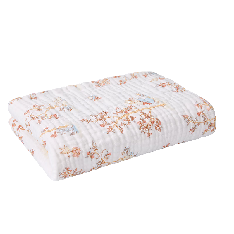PurCotton Baby Bath Towel, Gauze Bath Towel, Pure Cotton Absorbent, Extra Large And Thick, Newborn Baby Blanket, Towel, 105*105cm