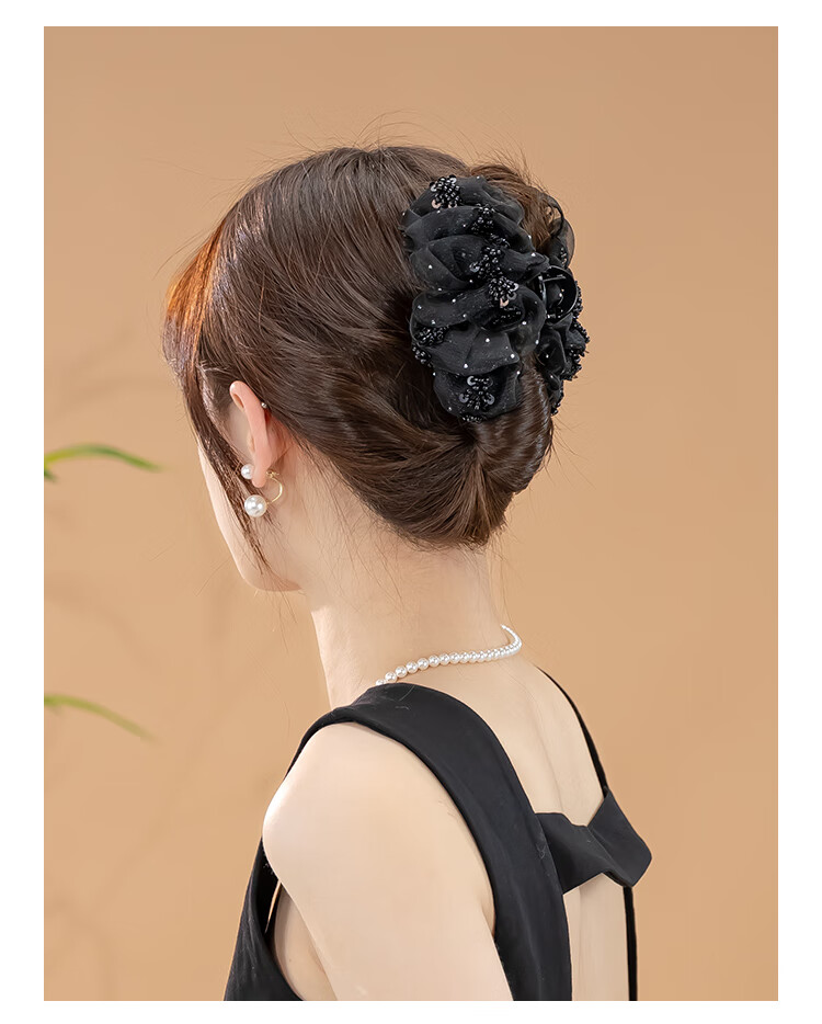 CHIMERA 3D Wrinkled Beaded Hair Claw Clip for Full Back Hair Volume Hairpin Women's Birthday Gift 5
