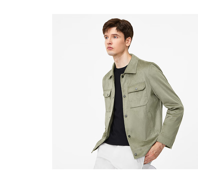 Goldlion GY Men's Jacket, Autumn Stand-Collar Casual Outerwear, Single Jacket JPF1369-LK104, Navy Blue, 3XL 6