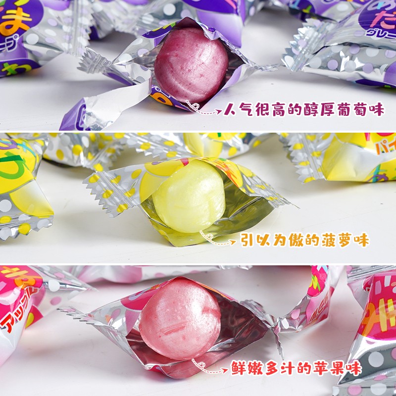 佩茵碳酸糖硬糖120g糖果日本进口气泡糖水果糖儿童休闲零食结婚喜糖