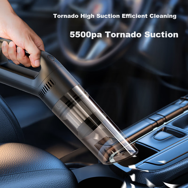 Deli Classic Best-Selling Wired Car Vacuum Cleaner Portable Wired Household Car Vacuum Cleaner Keyboard Dry and Wet Handheld Car Vacuum Cleaner