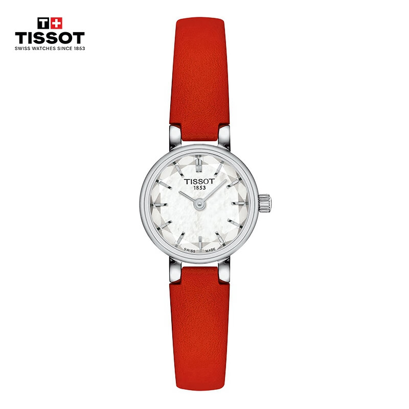 TISSOT Watch, Little Beauty Series Women's Watch, Swiss Quartz Ladies Leather Strap Wristwatch, Fashionable Timepiece, Birthday Gift