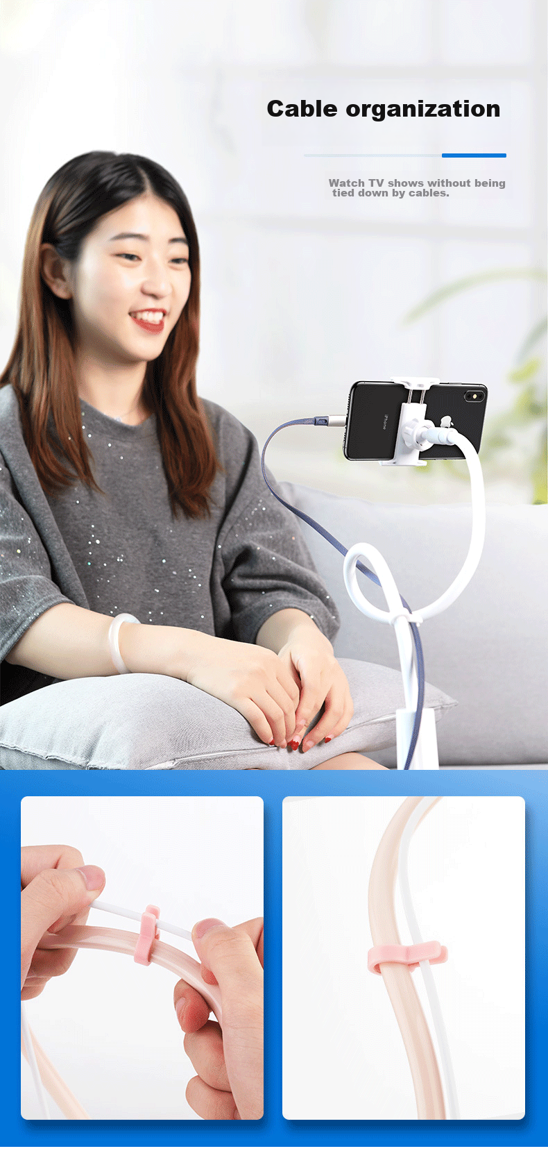 ROCK Crayon Shin-Chan Electric Suction Cup Magnetic Phone Holder for Car Navigation Dashboard, Vacuum Suction Rotating Folding Extendable Universal Multifunctional Bedside Desktop Live Streaming And Filming 9