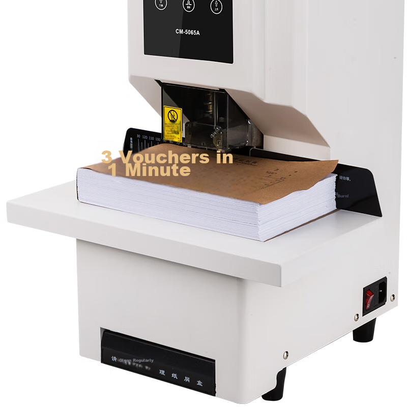 COMIX 50mm Financial Document Binding Machine, Fully Automatic Binding Opportunity Counter, Document Binding Machine, Hot-Melt Riveting Tube Binding Machine, Electric Binding Machine, Hole Puncher Machine, CM-5065A