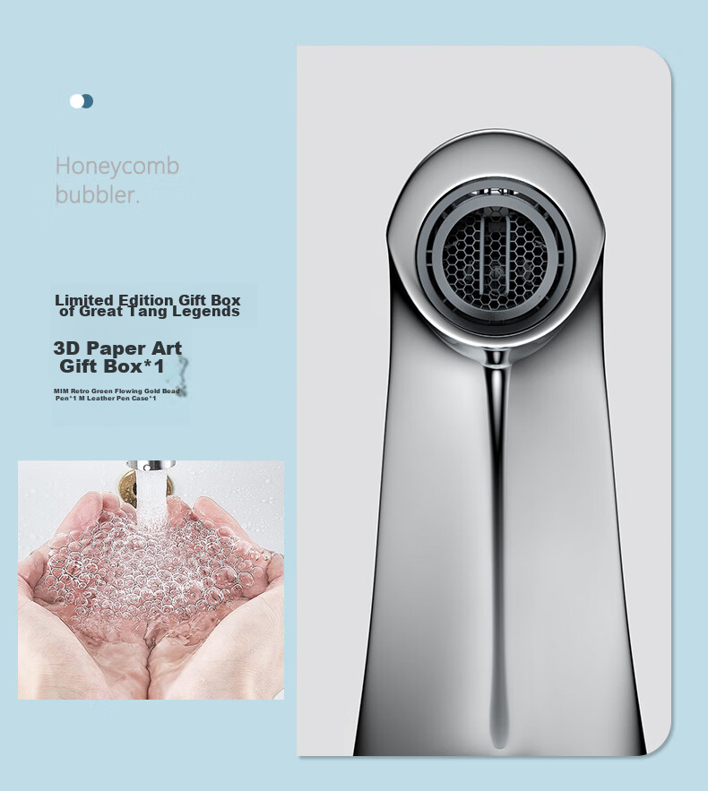 BSITN Basin Faucet, Swivel Rotating Lucky Cat Faucet, Single Cold Washbasin Faucet, Wall-Mounted B051 4