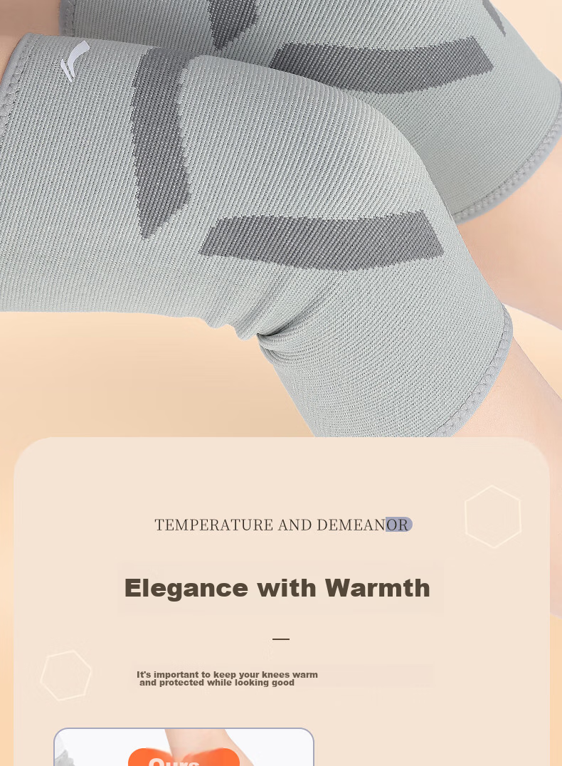 Li-Ning Knee Brace, Warm, for Men And Women, Suitable for Elderly with Cold Legs, Arthritis Protection Sleeve, Inner Wear, Autumn And Winter Leg Guard, Thickened, Cold-Proof Protective Gear 10