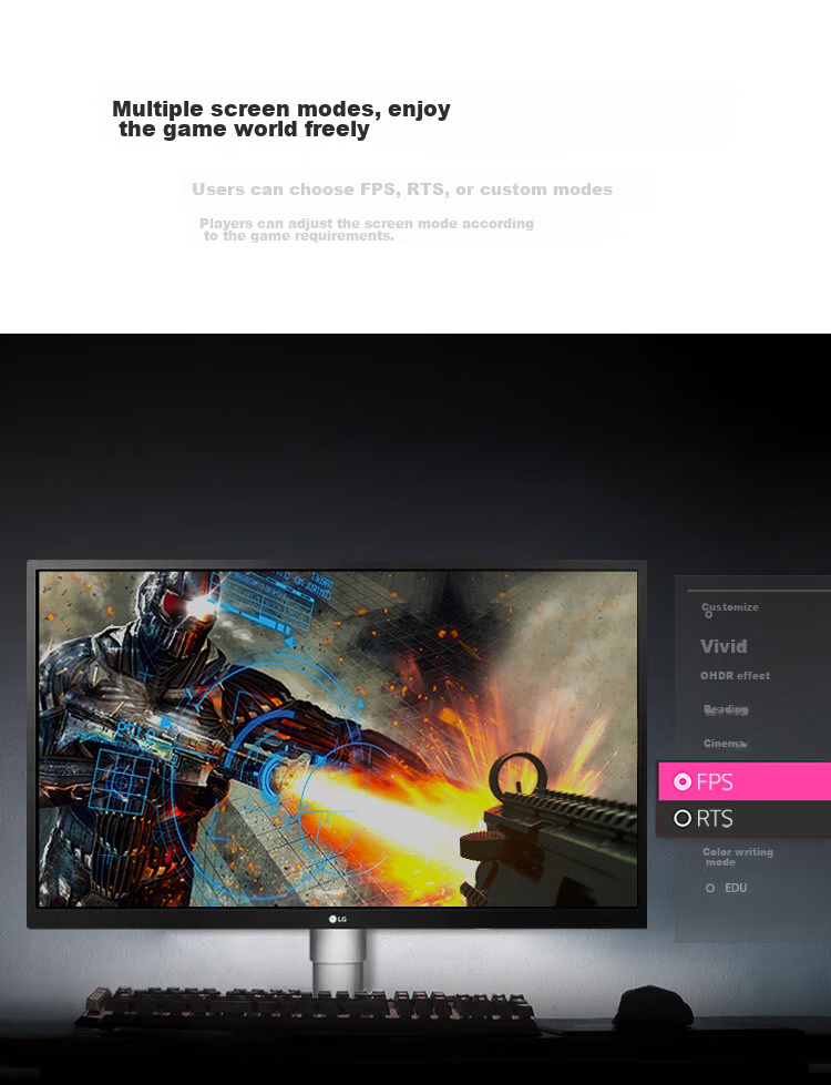 LG 27-Inch 4K Monitor IPS Type-C 90W Fast Charging HDR400 Built-In Speakers Computer Display Compatible with PS5 27UP850K 5