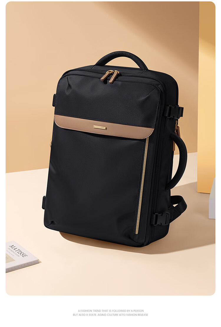 POLO Backpack for Women, Travel Luggage, Large Capacity Suitcase, 17.3-Inch Laptop Bag, Business Trip Travel Bag, Carry-On Approved 20