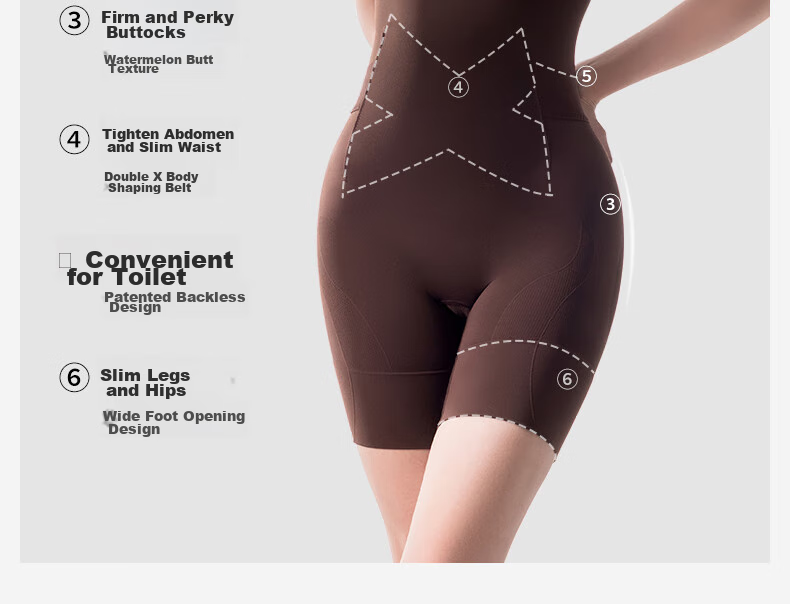 Quxianzhuyi [Song Xi Same Style] Black Chocolate Slimming Bodysuit Tummy Control Waist Cincher, Black [Thin Straps], Size M 10