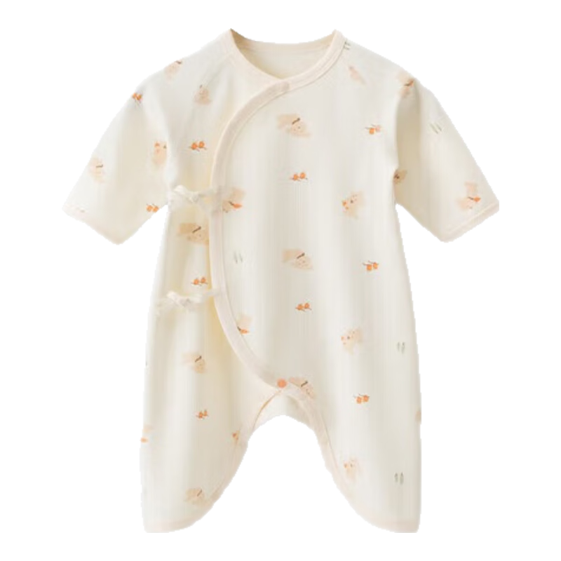 Guaiqixiong Newborn 6 Months 0 Strap Romper Spring And Autumn Baby Sleepwear Bodysuit Infant Onesie Butterfly Suit Monk Robe