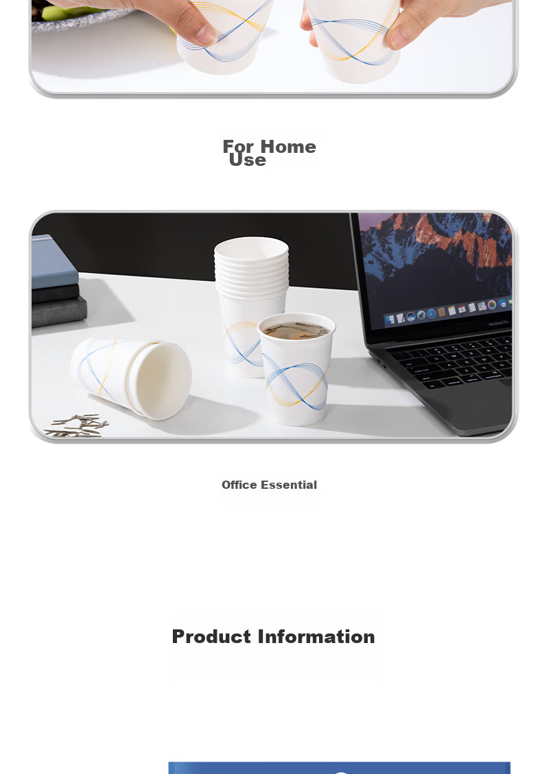 Deli [Lowest Price Online] Disposable Paper Cups, 100 Thick Cups for Office And Home Use, Business Insulated Beverage Water Cups 15