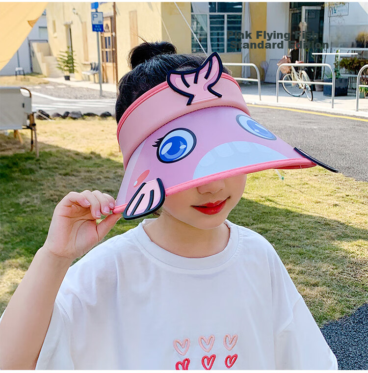 GLO-STORY Solar Fan Hat, Children's Sun Protection Cap, Outdoor Beach UV-Resistant Sun Hat 15