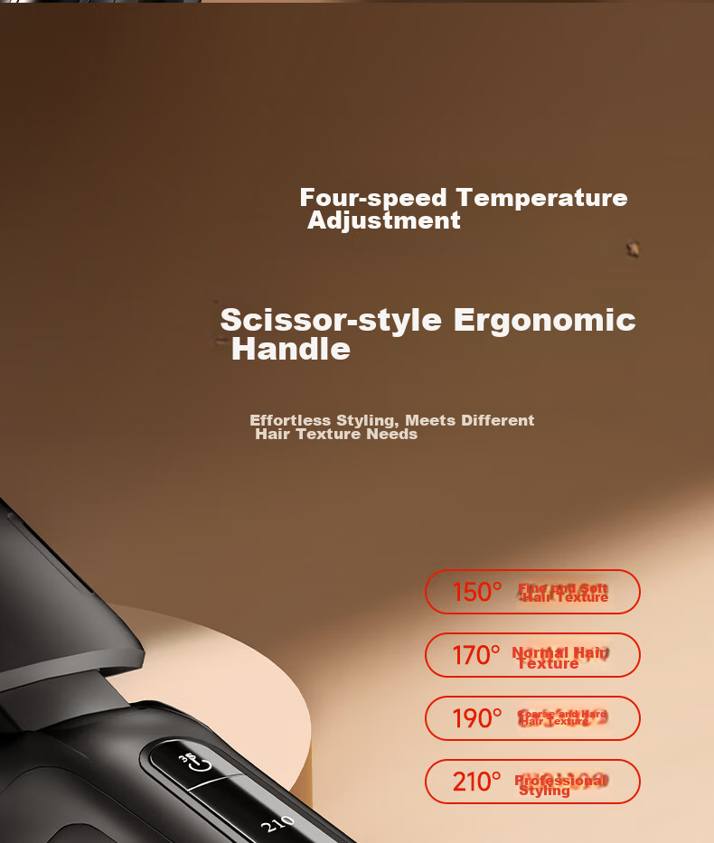 AUX Straight And Curling Iron, Dual-Use Negative Ion Hair-Friendly Anti-Scalding Flat Iron, Gift for Girlfriend's Birthday Present 26