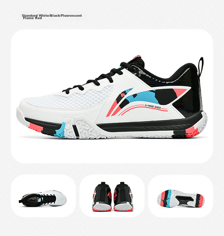 Li-Ning Badminton Shoes for Men And Women, Ground-Hugging Flight LITE Wide-Fit Training Competition Shuttlecock Shoes Second And Third Generatio 16