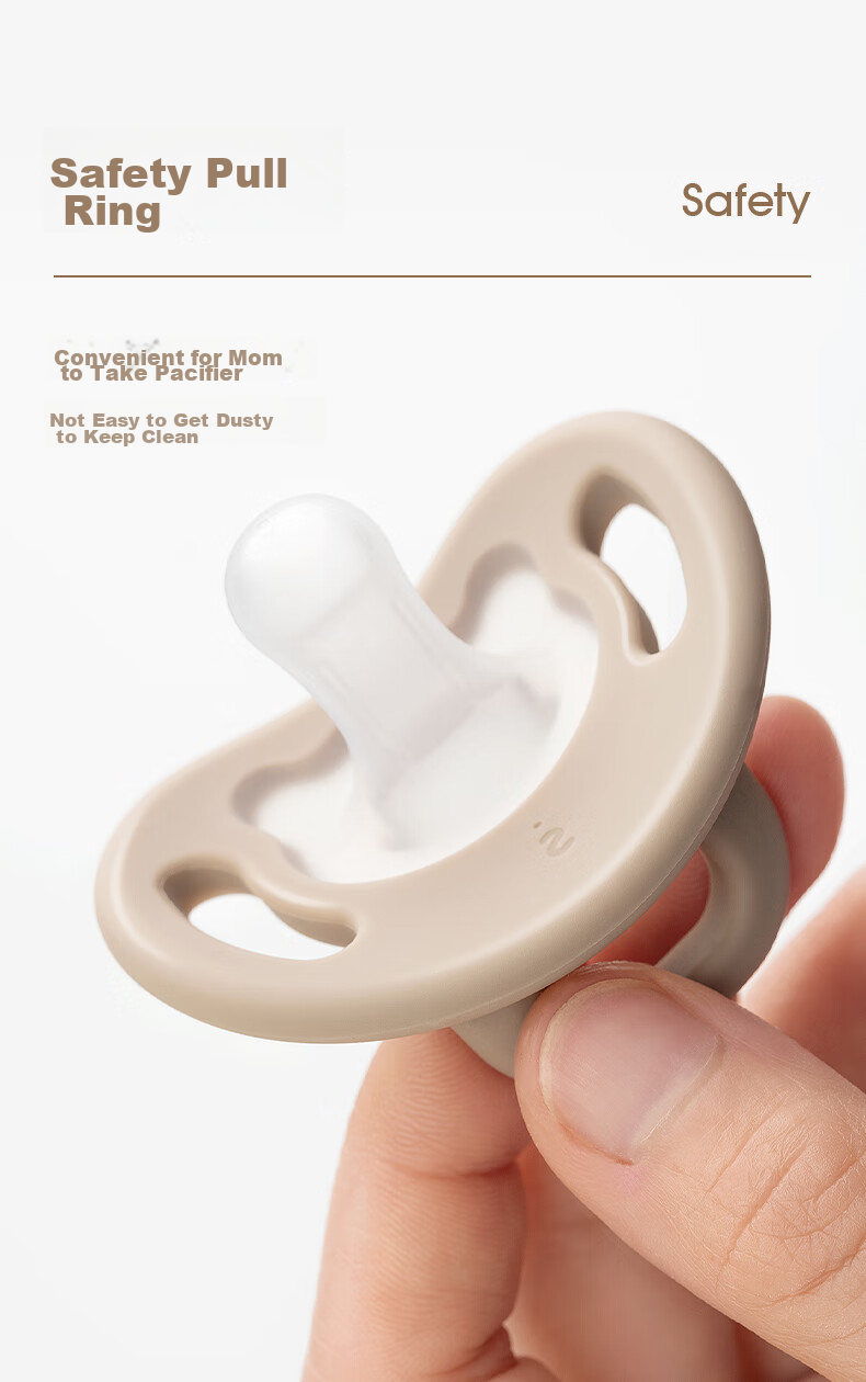 Pigeon Pacifier, Silicone Rubber Nipple, Size L, 6-18 Months (Simple Style), with Storage Box N1017 7